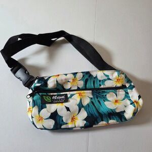 Nani Island Hawaii Tropical Plumeria Flower Fanny Pack Belt Bag Bum Bag